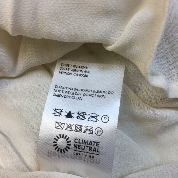 New! Reformation Niara Mini Dress Sz 12 Womans Ivory Clarita Blue Floral Print - Picture 15 of 15